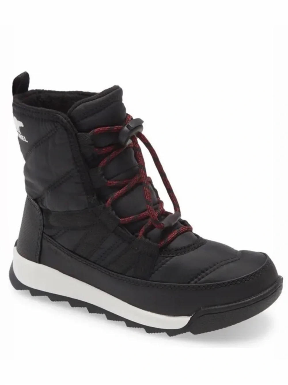 SOREL Whitney II Waterproof Insulated Snow Boots Black Kids 9M NWT